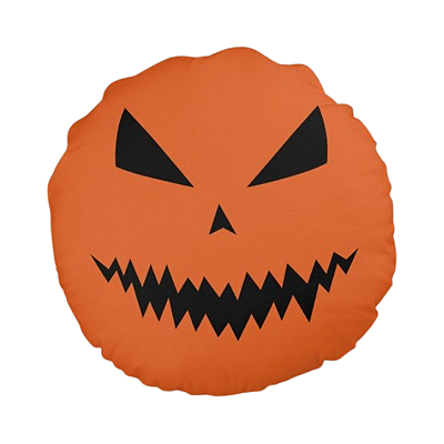 Almofada 3d - Halloween Abobora laranja