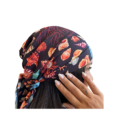 Lenço Touch headband - Mar/Praia