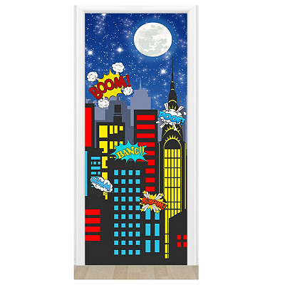 Capa De Porta Decorativo Tecido 0,85x2,10m - Boom