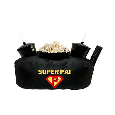 Almofada Porta Pipoca Casal - Super pai promoção