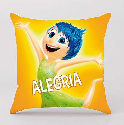 Capa de Almofada Decorativa Divertidamente Alegria promoção