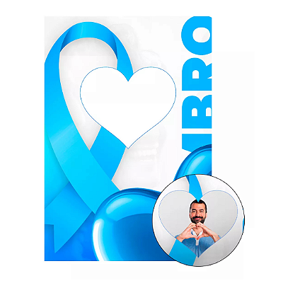 Painel Decorativo vazado Novembro azul