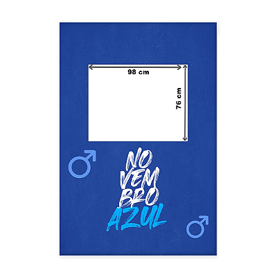 Painel Decorativo vazado Novembro azul 2024