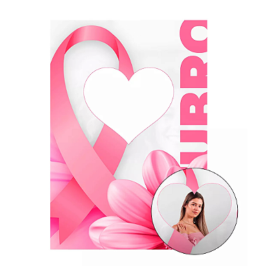 Painel Decorativo interativo vazado Outubro rosa 2