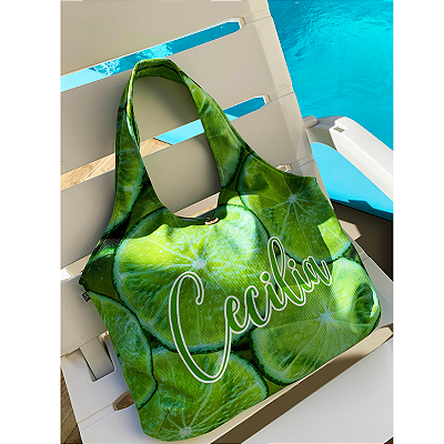 Bolsa Strap Bag Limão Dupla face - Moda Praia 2025