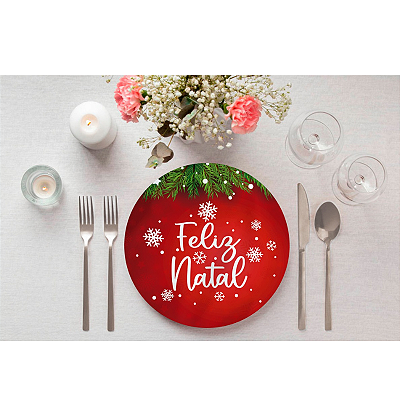 Sousplat Mesa Posta - Natal / Feliz Natal 3