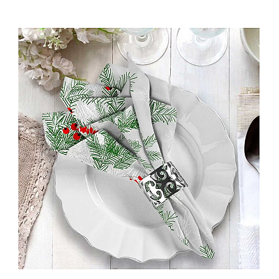 Guardanapos Para Mesa Posta - Natal Galhos