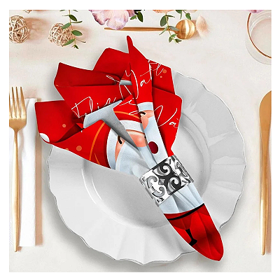 Guardanapos Para Mesa Posta - Natal Papai Noel