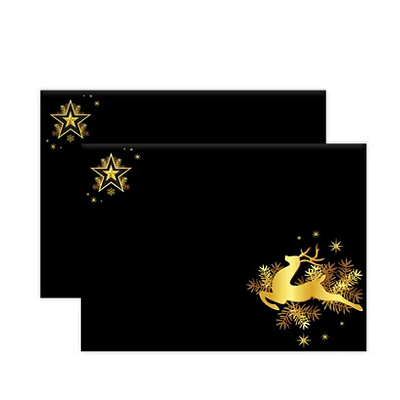 Jogo Americano Mesa Posta - Natal Preto