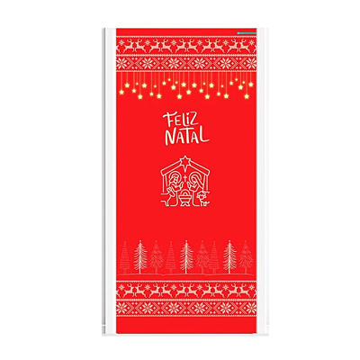 Capa De Porta Decorativo Tecido 0,85x2,10m - Natal Presépio