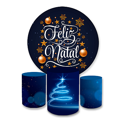 Kit Veste Facil Festa - Feliz Natal Azul