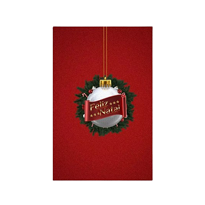 Painel Decorativo Vertical - Natal Guirlanda