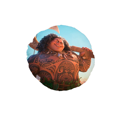 Almofada Cheia  Redonda - O filme Moana 2/ Maui