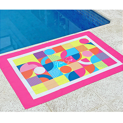 Canga Retangular - Shapes Pink