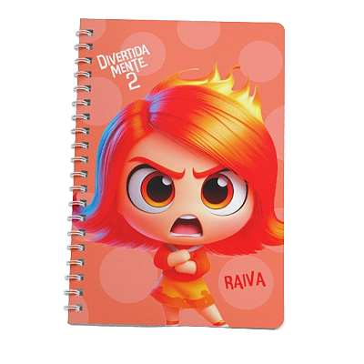 Adesivo de Caderno - Divertidamente Raiva