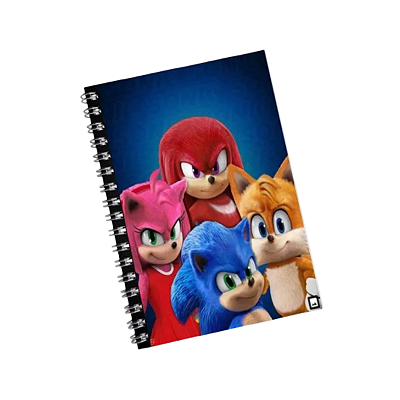 Adesivo de Caderno - Sonic 4