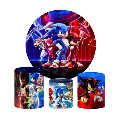 Kit Veste Facil Festa - Sonic 3 o filme
