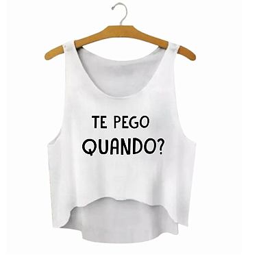 Regata Cropped Carnaval 2025 - Te pego quando