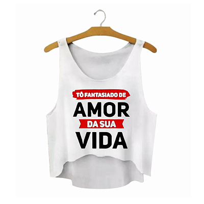 Regata Cropped Carnaval 2025 - Amor da sua vida