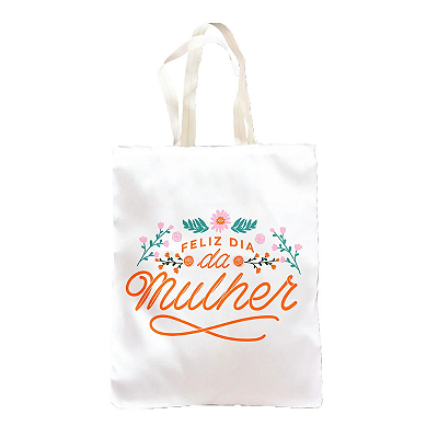 Bolsa Ecobag Dia internacional da mulher /branco