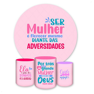 Kit Veste Facil Festa - Dia internacional da mulher  rosa