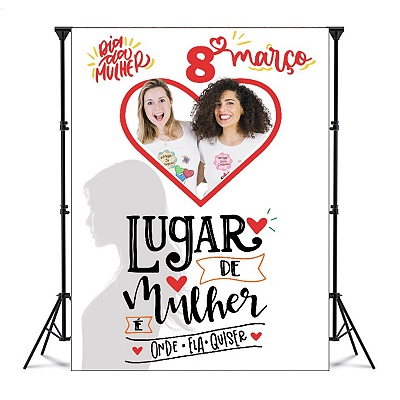 Painel Decorativo interativo Vazado - Dia internacional da Mulher