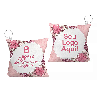 Almochaveiro Personalizado Dia Da Mulher 10 Unid Sua Logo