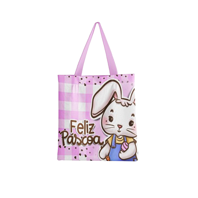 Bolsa Ecobag Páscoa 2025/Rosa