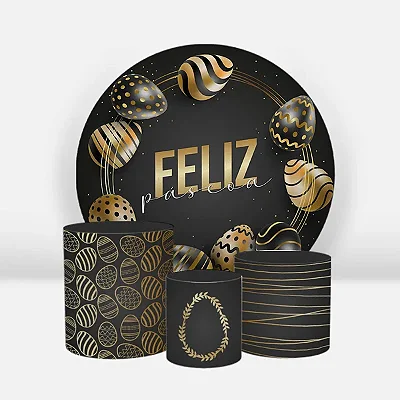 Kit Veste Facil Festa - Páscoa Preto