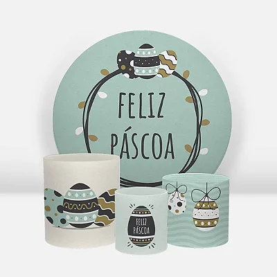 Kit Veste Facil Festa - Páscoa Verde Escuro