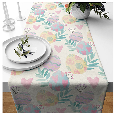 Caminho de Mesa Estampas - Páscoa candy ovinhos