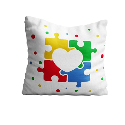 Almofada Cheia - Autismo/Autista/ Campanha Abril azul 4