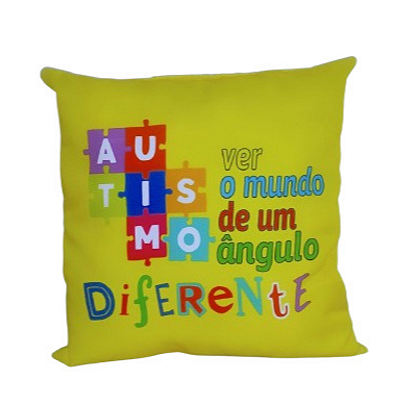 Almofada Cheia - Autismo/Autista/ Campanha Abril azul 10