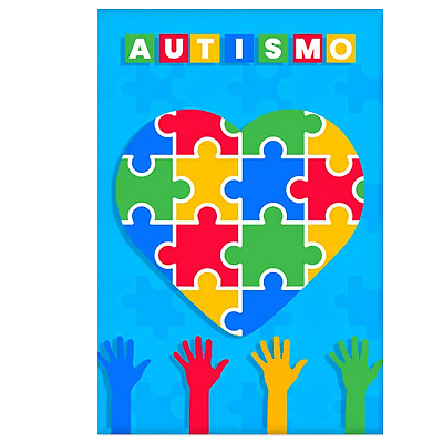 Painel Decorativo vertical Autismo/ Autista / Campanha Abril azul 1