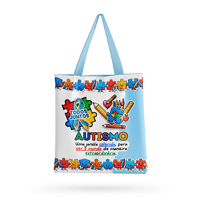 Bolsa Ecobag Autismo/Autista/Campanha Abril azul 5