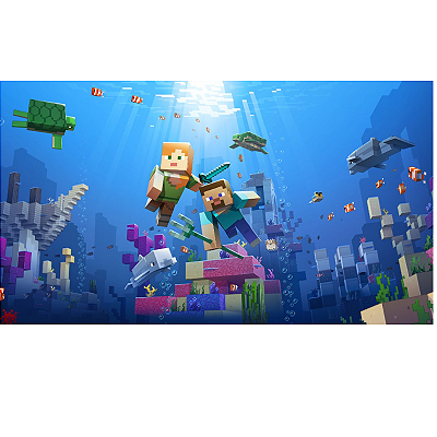 Painel Decorativo Festa - Minecraft o filme Azul