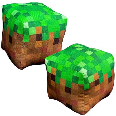 Almofada Cubo Minecraft Bloco Terra