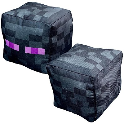 Almofada Cubo Minecraft Enderman Bloco