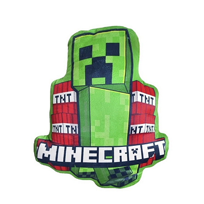 Almofada 3d - Creeper minecraft verde TNT