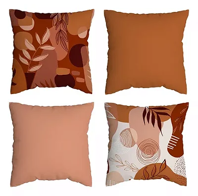 Kit 4 Almofadas Cheias - Outono/inverno Tom Terroso