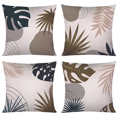 Kit 4 Almofadas Cheias - Outono/inverno Tom Premiun