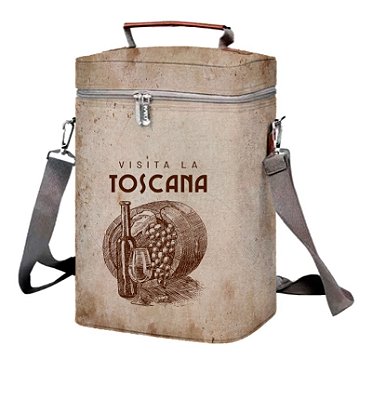 Bolsa Térmica Cabernet Porta Vinho Wine cooler Bag selada  02 garrafas ou 01 garrafa e 01 taça