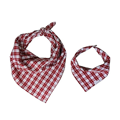 Lenço Junino Vermelho/branco