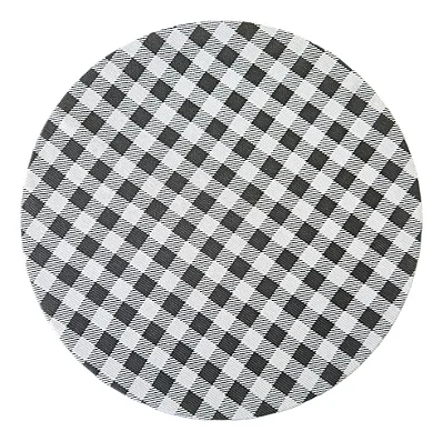 Sousplat Mesa Posta Festa junina - Preto xadrez