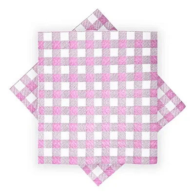 Guardanapos Para Mesa Posta - Festa junina Rosa xadrez