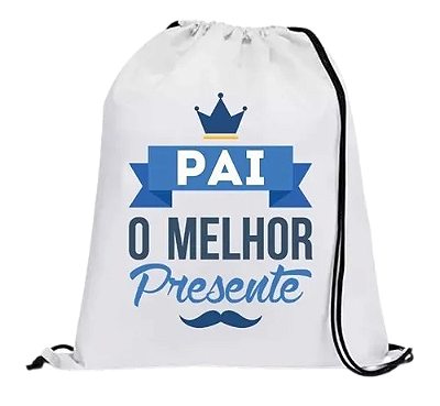 Mochila Sacochila personalizada - Dia dos pais