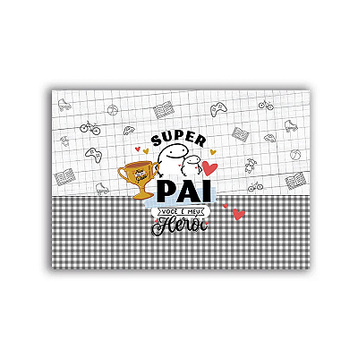 Painel Retangular Decorativo - dia dos pais Flork