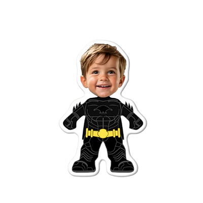 Almofadas 3D Fun - Coloque seu rosto no seu personagem Batman