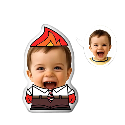 Almofadas 3D Fun - Coloque seu rosto no seu personagem Raiva