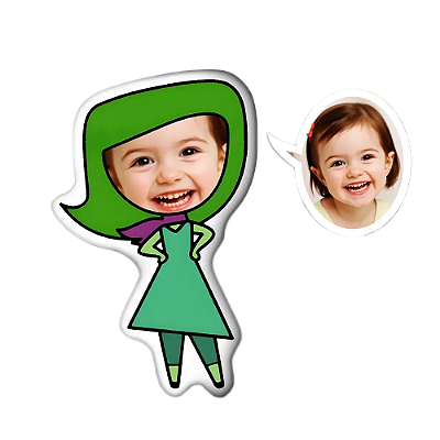 Almofadas 3D Fun - Coloque seu rosto no seu personagem Nojinho
